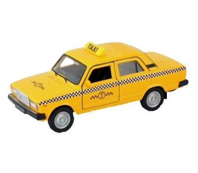 Модель машинки Lada 2107 Такси WELLY