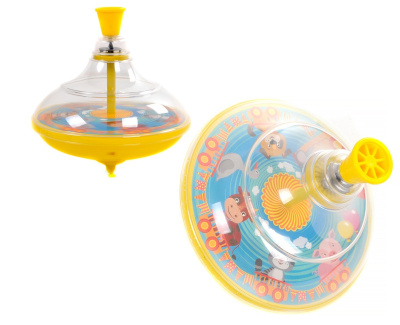 Юла прозрачная Elefantino Домашние животные цвет: желтый 