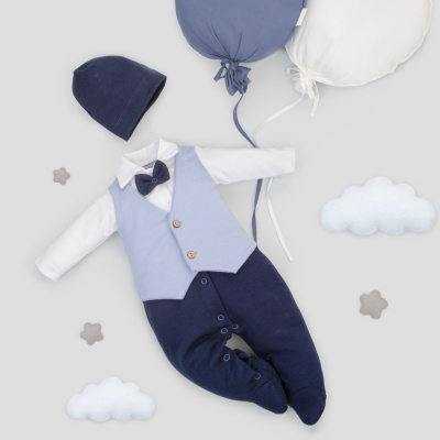 Комплект 2 предмета KiDi Юный Джентльмен-1 голубой