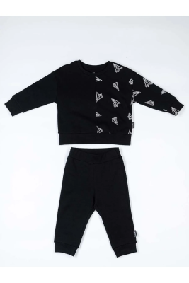 Свитшот + брюки Bodo черный-белый