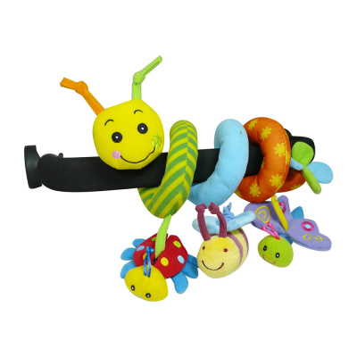 Развивающая игрушка спираль Гусеница и друзья 39*31*38 см BIBA TOYS (в кор.12 шт.)
