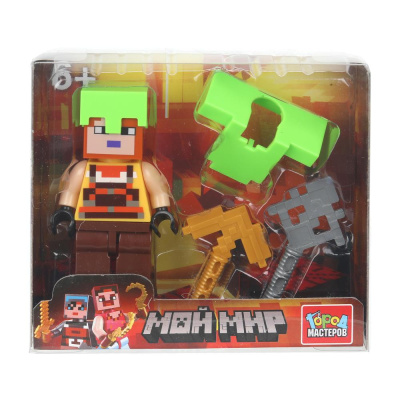 Конструктор фигурка мой мир с аксессуарами Город мастеров в кор.120шт