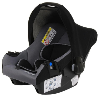 Удерживающее устройство для детей 0-13 кг NAUTILUS Серый/Черный BAMBOLA 