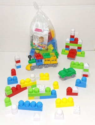 Конструктор "Elefantino" 80 элем., в/п 30*26*20 см