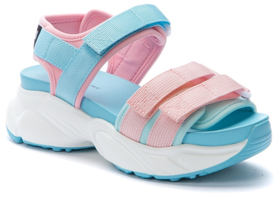 Босоножки для девочек KEDDO розовый-голубой