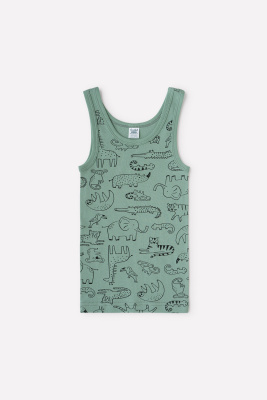 Майка Crockid зоопарк на пыльной мяте