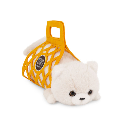 Кот Барсик в сумке белый 35 Orange Toys