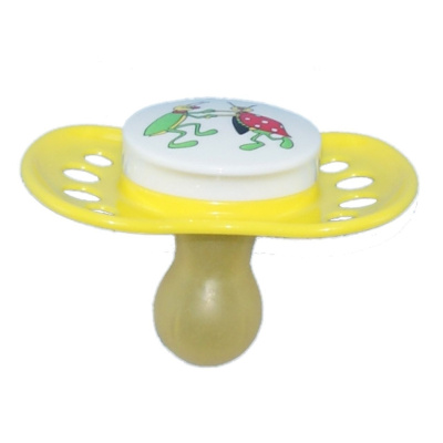 Соска пустышка Ночка латексная анатомическая 6-12 мес б/кольца Мой Малыш