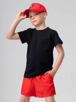 Футболка с коротким рукавом + шорты Bodo черный/красный