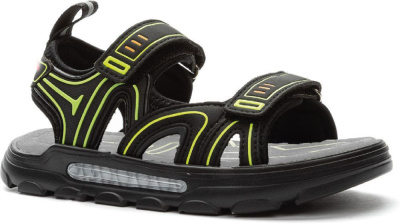 Сандалии для мальчика KEDDOчерный/салатовый