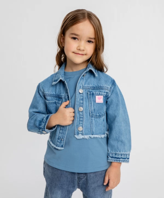 Куртка джинсовая для девочки Button Blue