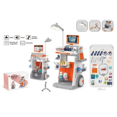 Набор "Доктор" 26 предметов, световые и звуковые эффекты, в/к 43*15*33 см