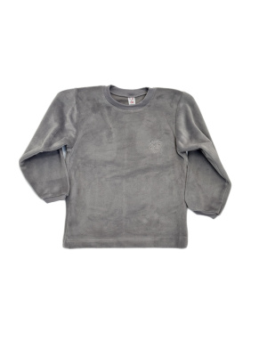 Джемпер Карапуз велюр серый