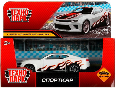 Машина металл СПОРТКАР, 11 см, инерция, кор. Технопарк