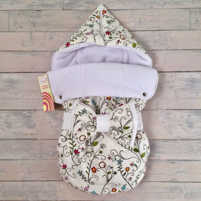 Конверт на выписку JustCute "Цветы" весна, бант