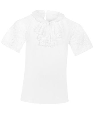 Блузка школьная трикотажная для девочки Button Blue