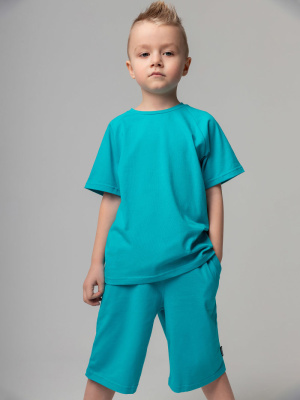 Футболка с коротким рукавом Bodo бирюзовый