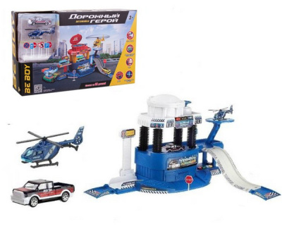 Автомойка BeBoy с водой, машинка от воды меняют цвет, машинки метал., вертолет и дорож. знак