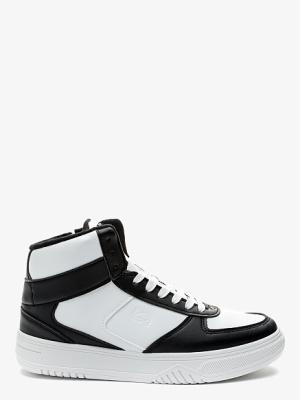 Ботинки для мальчика CROSBY белый/черный