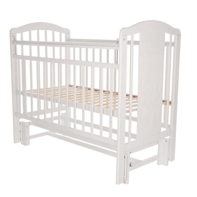 Кровать детская PITUSO NOLI МИШУТКА  маятник универсальный с накладкой Белый*