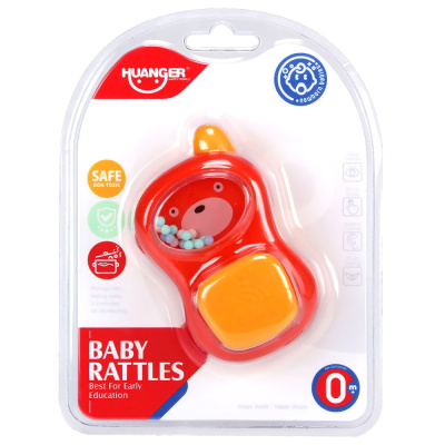 Игрушка погремушка Телефончик Red/Красный 8х12 см HAUNGER 