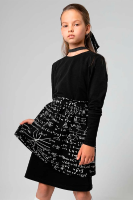 Юбка-фартук Bodo черный-белый