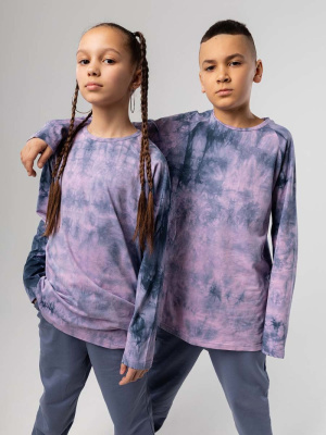 Лонгслив Bodo серо-лиловый