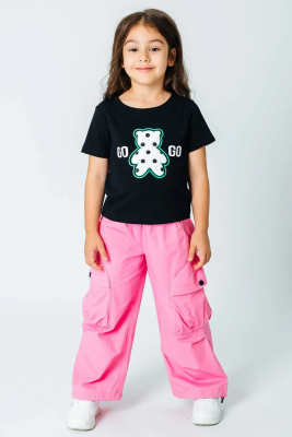 Футболка с коротким рукавом для девочки Deloras черный