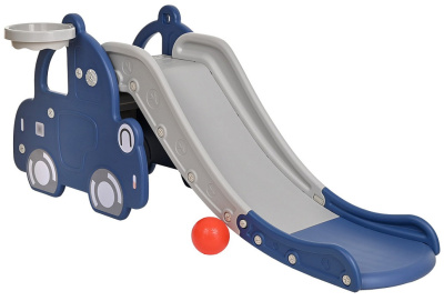 Горка Машинка с баскет.кольцом PITUSO Blue/Синий, 160*70*65 см