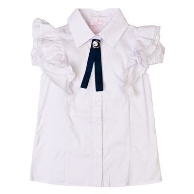 Блузка школьная для девочки COLABEAR белый