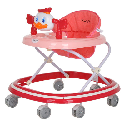 Ходунки МАНДАРИНКА 7 силик.колес,игрушки,муз 64х56х52см RED Красный BAMBOLA 