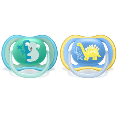 Пустышка силиконовая Avent Ultra Air 18м 2шт*