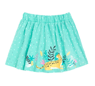 Юбка для девочки Crockid насыщеная мята горошек к1260