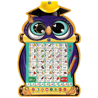 Двусторонний плакат Жукова М.А. 350 слогов,вопросов,заданий.2в1.азбука.кор.бат Умка