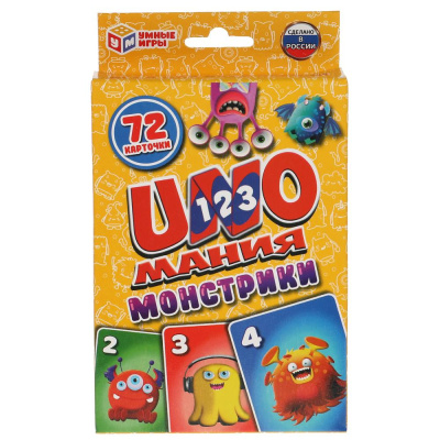 Пони. Уномания. Коробка с европодвесом. Карточки 72 шт. 85х62 мм. Умные игры  в кор.40шт