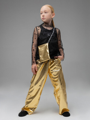 Брюки для девочки Bodo золотой