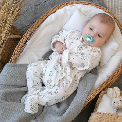 Комбинезон слип Зайкин KiDi белый