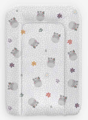 Пеленальный матрас ALBEROMIO А001 Hippo Бегемотик 70см*47см