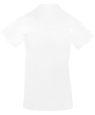 Блузка школьная трикотажная для девочки Button Blue