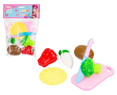Набор "Продукты Girl's club" на липучках, в/п 25*17*5 см.