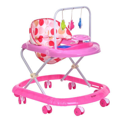 Ходунки BAMBOLA Считалка 8 пласт.колес,игрушки,муз 67х55х67 Pink/Розовый*