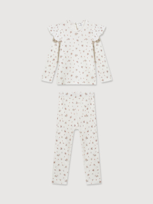 Лонгслив и лосины MIMILAV молоко