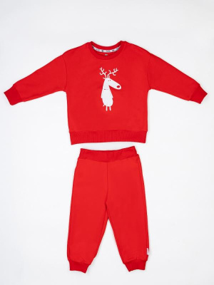 Толстовка + брюки Bodo красный