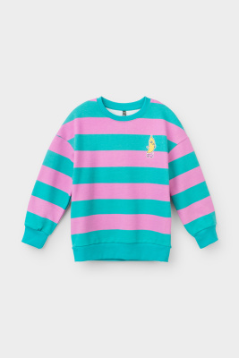 Джемпер для мальчика Crockid зеленый водопад полоска к394