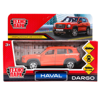 Машина металл HAVAL haval dargo,дл 12 см,дв,багаж,инер, терракотовый, в кор. Технопарк 