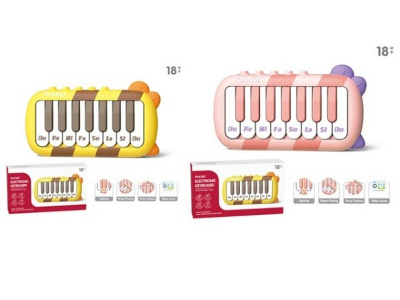 Пианино детское, музыкальное, 2 цвета в ассортименте, в/к 15,5*3,3*9 см