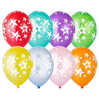 Шелкография металлик 14" Звезды