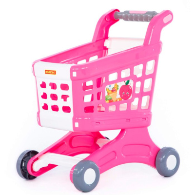 Тележка для маркета "Натали" (розовая)
