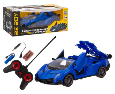 Машинка на пульте р/у  "BeBoy", двери открываются, крыша складывается, световые эффекты