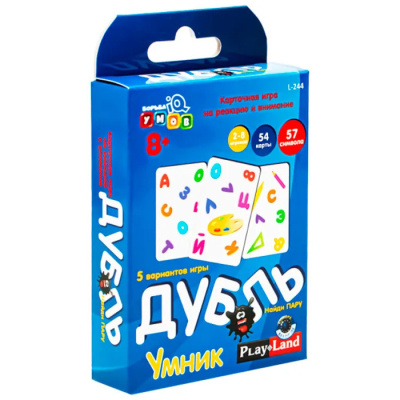 Карточная игра Дубль Умник
